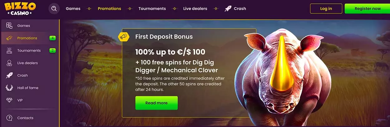 Bizzo casino bonus offers for AU