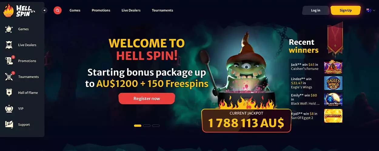 Online casino HellSpin in Australia