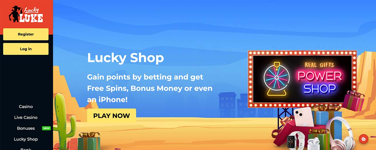 LuckyLuke Casino - online casino for Australian players.