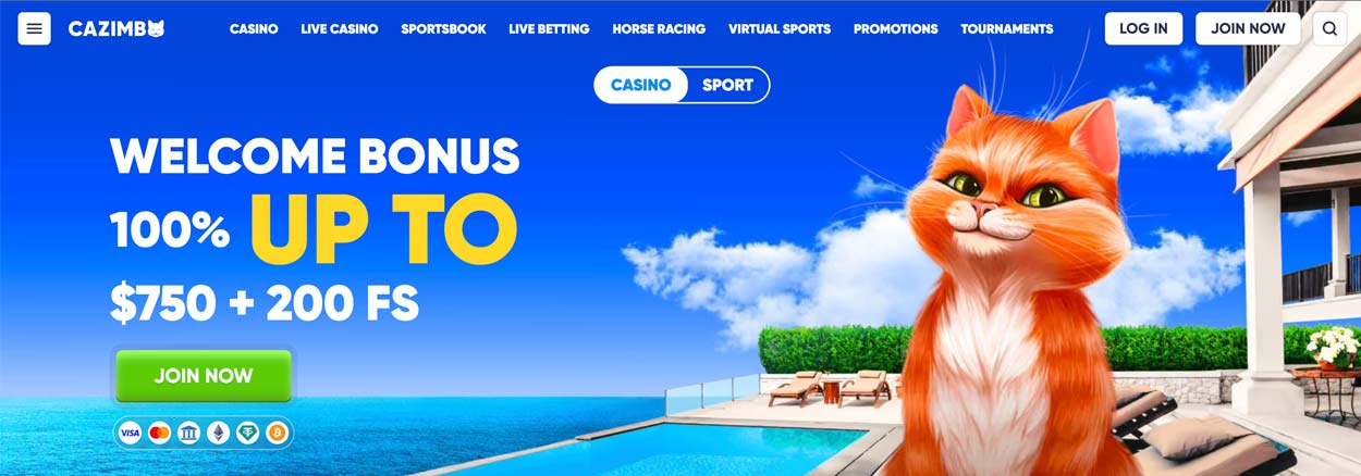 Cazimbo Casino - online casino for Australian players.